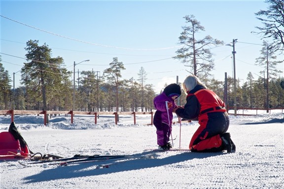 Fra akebrett til ski :D