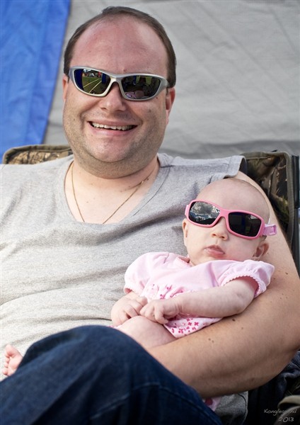 Julianne og pappa