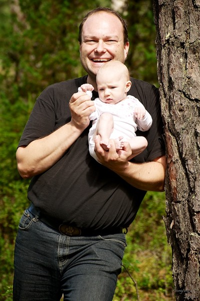 Julianne og pappa